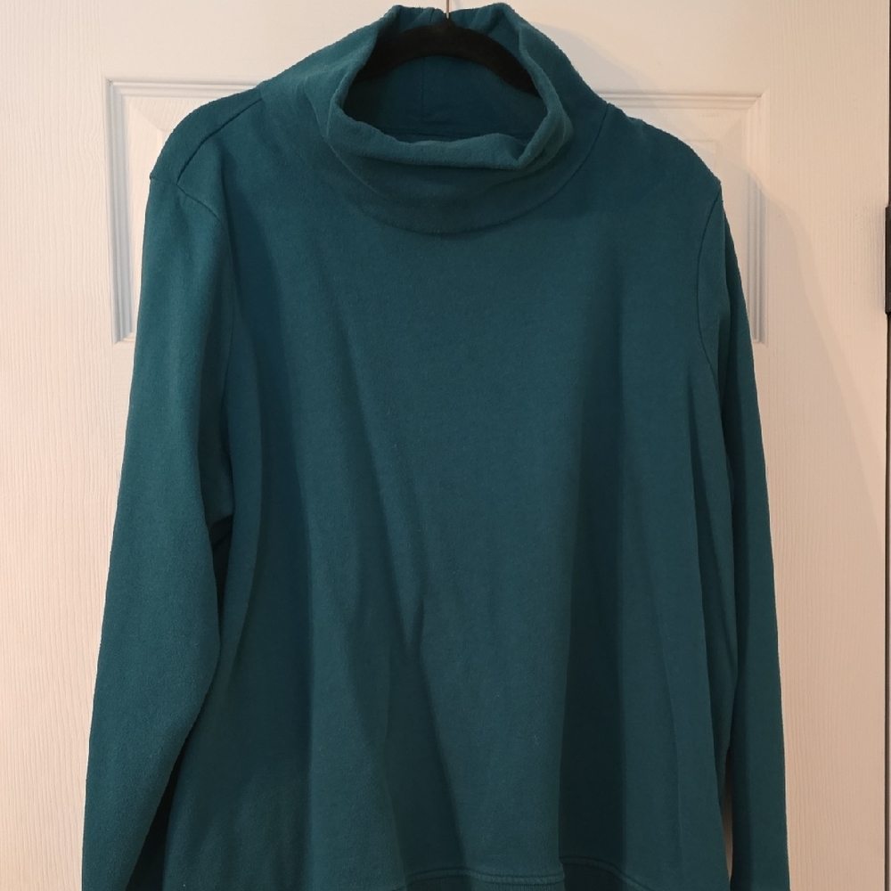 Tek Gear Teal Cowl Neck Sweater